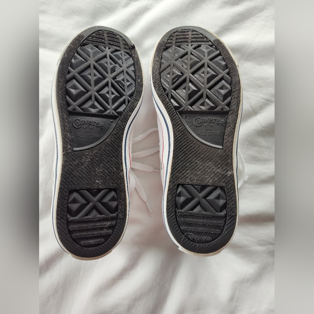 Converse All Star Tennis Shoes. Womens Size 9. White Colored. - Picture 5 of 6